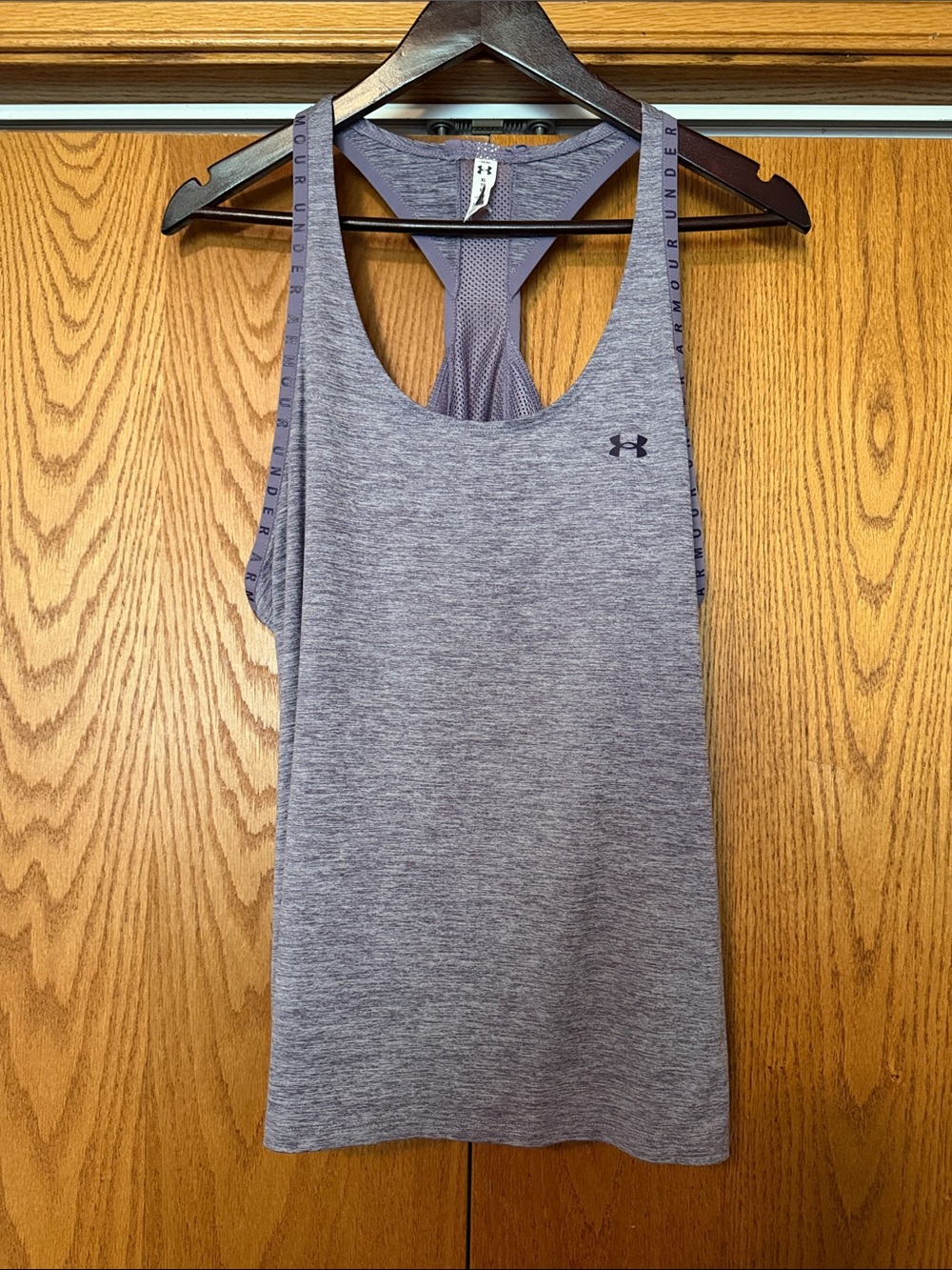 Under Armour Women's Heather Lavender Racerback Tank Top